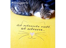 Stickdatei - Ich schnarche nicht, ich schnurre